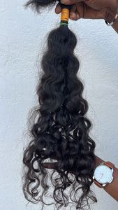 Venta al por mayor de fábrica 100% extensiones de cabello humano indio virgen Paquete de ondas naturales crudas vendedores de alta calidad - Product Image 3