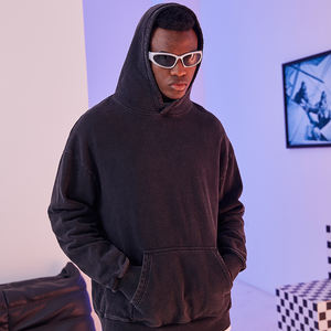 Sweat-shirt unisexe de haute qualité, délavé à l'acide, délavé, lourd, personnalisé - Product Image 3