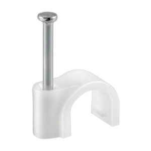 Fissacavi PVC con Chiodo 8 mm Confezione 60 pz. - Product Image 1