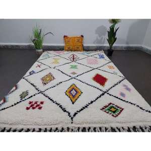 Tapis marocains faits main en laine, authentiques tapis berbères, laine naturelle, artisanat artisanal, taille et couleurs personnalisables, haute qualité - Product Image 1