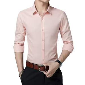 Classic Black <b>Mens</b> Dress <b>Shirt</b> Formal Business Office Wear Slim Fit <b>Long</b> <b>Sleeve</b> Solid Black Button Down <b>Shirt</b> Premium Quality - Product Image 4