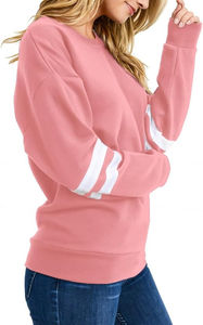 Sweat-shirt personnalisé pour femmes Pull à col rond personnalisé Streetwear Sweat-shirt à col rond à doublure thermique solide - Product Image 3