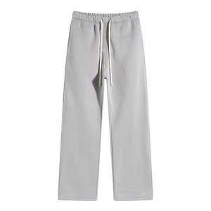 Pantalons de jogging et pantalons de survêtement de haute qualité, surdimensionnés, 100% coton, poids lourd, délavés au soleil, pour hommes - Product Image 6