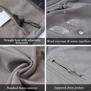 Top Trendy Nueva llegada Ropa de invierno Hombres Chaqueta de concha suave Color personalizado con diseño para la venta en línea - Product Image 5