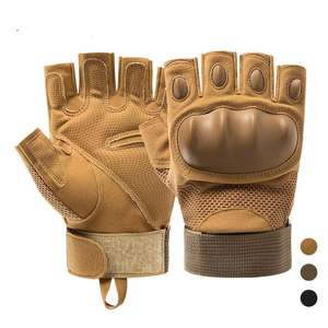 Unisex Custom Logo Half-finger Leather <b>Weight</b> Lifting <b>Gloves</b> Wholesale for Fitness and Workouts - Product Image 1