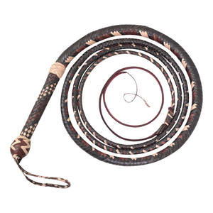 Látigos de carreras de caballos con núcleo de piel de vaca de cuero Premium hechos a mano ecuestre antideslizante precio bajo látigos de toro de tacto suave para jinete de caballos - Product Image 1