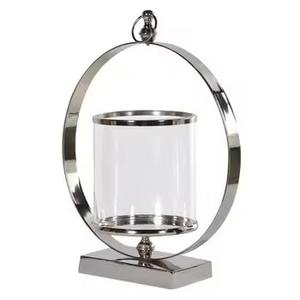 Alta Venta de vela chapada en plata soporte de huracán soporte de Pilar nuevo diseño para iluminación Mesa Navidad hogar uso decorativo - Product Image 1