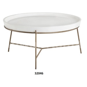 Mesa auxiliar cuadrada de Coral de aluminio plateado Mesa auxiliar de café elegante para el hogar Sala de estar y oficina - Product Image 2