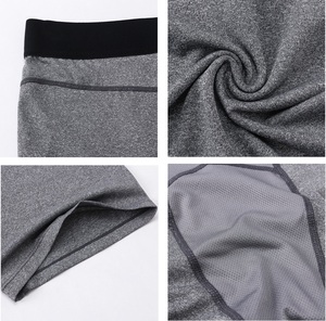 Pantalones cortos de fitness Logotipo personalizado Poliéster Ropa deportiva Fitness GYM Ropa Baselayer Hombres Entrenamiento Pantalones cortos de compresión DDP envío - Product Image 6