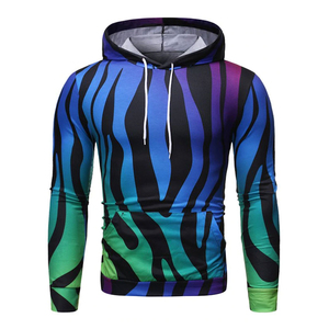Sudadera con capucha de mezcla de algodón informal para hombre, ropa de calle Digital con estampado de invierno, bolsillo de colores divididos, talla grande, con capucha <span class=keywords><strong>Plus</strong></span> - Product Image 1