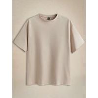 T-shirt Vert Léger pour Homme, Coupe Oversize, Nouvelle Collection, Impression Personnalisée du Logo de la Marque, T-shirts Décontractés en Pur Coton 2026