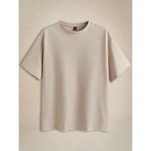 T-shirt vert foncé léger pour homme, coupe oversize, dernière nouveauté, impression personnalisée du logo de la marque, en coton, décontracté, 2026 - Product Image 3