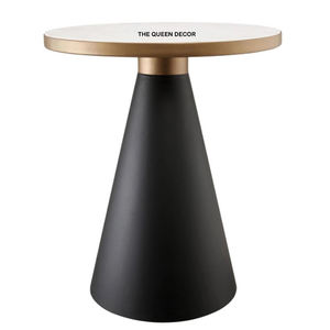 <b>Metal</b> <b>Side</b> <b>Table</b> Gold and <b>Black</b> Plated <b>Side</b> Coffee <b>Table</b> Greatest Quality Round Shape <b>Metal</b> Indoor <b>Side</b> <b>Table</b> for Furniture - Product Image 1