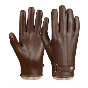 Gants de conduite en cuir Elite Comfort offrant une sensation douce pour une conduite et un contrôle du volant sécurisés - Product Image 1