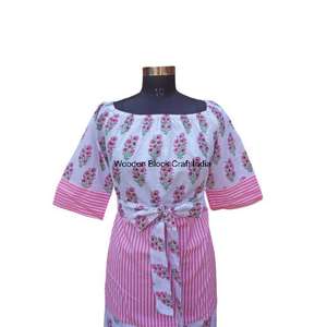 Vestido Maxi Boho Moderno y Ligero, 100% Algodón, Transpirable, Lavable, Ecológico, Estampado Floral Rosa, Elegante, Estilo Veraniego - Product Image 3