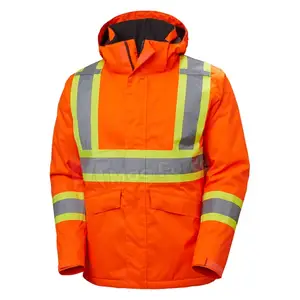 कस्टम मेड उच्च दृश्यता सुरक्षा चिंतनशील बनियान जैकेट निर्माण स्थल पर सुरक्षा जैकेट