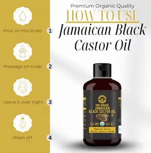 피부 및 모발 관리를위한 자메이카 블랙 피마자 오일 인도 수출업자로부터 최고 품질의 화장품 등급 오일 제공