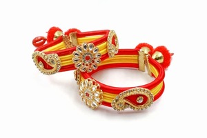 Kundan Embellished Multicolored Stretchable Bangles Indian Wedding <b>Favors</b> Bridesmaid Gifts for Haldi Sangeet Chinese New Year - Product Image 2