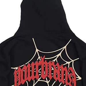 Wholesale Full Zipper Up 100% Cotton Hoodies For Men's Winter Wear Black Color With Sublimation Printed Design - Product Image 3