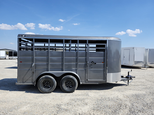 16FT 20FT 40FT Livestock <b>Trailer</b> 7000lbs Bumper Pull Stock <b>Trailer</b> Steel Cattle <b>Trailer</b> with Ramp Gate for Sale - Product Image 2