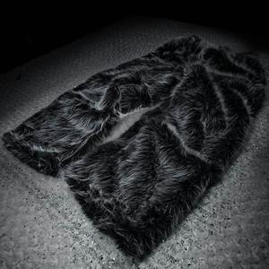 Wide Leg Faded Gray Color Custom Heavyweight Stack Fur Fluffy Streetwear High <b>Waist</b> Custom Baggy Flare Stacked Mohair Sweatpants - Product Image 1