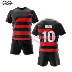 เครื่องแบบรักบี้ดีไซน์ลายนูนสำหรับทีมชุดทีมสั่งทำพิมพ์ซับลิเมชันสำหรับผู้ชาย - Product Image 5