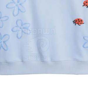 Venta al por mayor estilo único en relieve Puff impresión sudaderas para adultos tela ligera para el invierno - Product Image 5