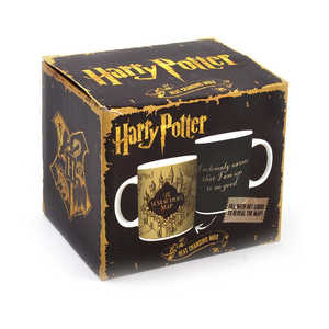 Taza Térmica de Cerámica XL de Harry Potter, Diseño Vintage del Mapa del Malandrín, Sensible al Calor, Apta para Lavavajillas y Microondas, con Tapa, para Fans - Product Image 4