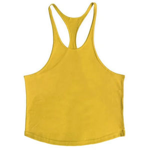 Plain Gym Fitness Bodybuilding Muscle Tank Tops Mens Running Sport Sleeveless Y-back <b>Vests</b> Summer Cool Cotton Breathable Shirts - Product Image 6