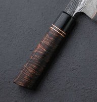 Cuchillo de chef de acero inoxidable de alta calidad que se come en la hoja con mango de madera Idea de regalo de aniversario. - Product Image 2