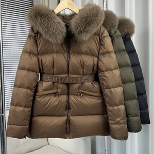 Vestes matelassées brillantes en duvet de plumes à capuche pour hommes, veste gonflée personnalisée avec logo, vente en gros - Product Image 4