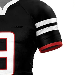 Vente directe d'usine Nouvelle conception Slim Fit Logo personnalisé Ensembles de maillots de rugby Meilleure qualité 100% polyester Séchage rapide Respirant - Product Image 5