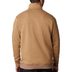 2025 nouveauté 100% coton sweats Logo personnalisé sweats à capuche imprimés meilleure vente quart Zip pull sweat pour hommes - Product Image 3