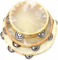 Professional Handmade Adjustable 8-Pad Tambourine Drum Set Sheepskin Heads 4-12 Inch Sizes Handheld Percussion Instrument for