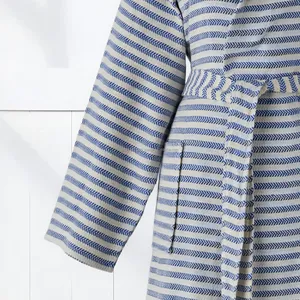 Peignoir unisexe 100% coton, best-seller, séchage rapide, vêtements de nuit d'été, tissu respirant, léger, toute l'année, fabrication ODM en Turquie - Product Image 4