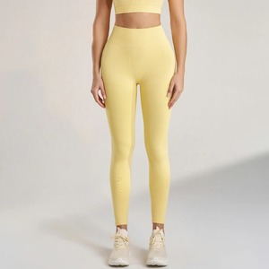 Mallas deportivas sin costuras para mujer, pantalones elásticos de cintura alta para Yoga, gimnasio, Fitness, Jogging, secado rápido, Push Up, mallas ajustadas para mujer - Product Image 1