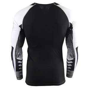 Rashguard de compression pour homme, taille personnalisée, confortable, respirant, en polyester/nylon 180g, uni, très vendu - Product Image 3