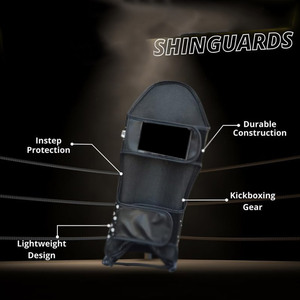 Sublimación personalizada MMA Niños y adultos Equipo de entrenamiento de lucha Espinillera de cuero con protección de empeine para boxeo - Product Image 6