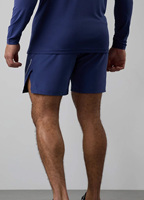 Shorts de sport Oxford bleus unis pour hommes, personnalisés OEM, respirants, écologiques, séchage rapide, coupe ajustée, pour l'extérieur