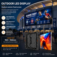 Pantalla LED para Exteriores de Aluminio Fundido a Presión TOPvision, Resistente al Agua IP65, Pantalla LED de Pared Duradera para Publicidad Comercial
