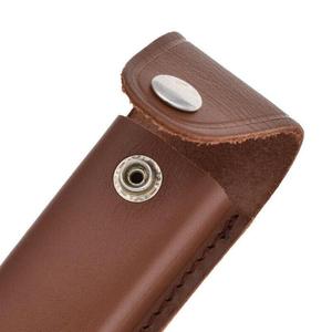 Couteaux de poche personnalisés faits à la main en cuir pur gaine cousus à la main en acier inoxydable de haute qualité en cuir Portable - Product Image 6