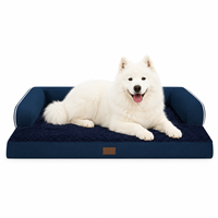 Lit de canapé pour animaux domestiques, luxueux, rectangulaire, écologique, orthopédique, lavable, en éponge, solide, pour l'hiver, doux, antidérapant