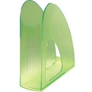 HAN - Portadocumentos Doble de Pie, 7.6 x 25.6 x 23.9 cm, Verde Translúcido, Poliestireno, para DIN A4 y DIN C4 - Product Image 1