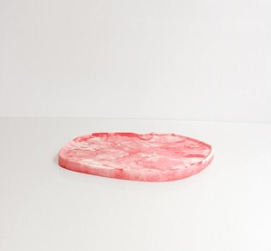 Plats et assiettes en résine marbrée tendance, forme ronde, motif personnalisé, moderne, passe au lave-vaisselle, plat de service pour aliments - Product Image 3