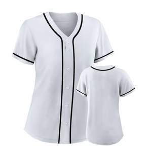 Factory's Hot Unisex Hip Hop Camisetas Hombres Béisbol Botón Jersey Deportivo Transpirable Antiarrugas Camiseta corta para hombres - Product Image 4