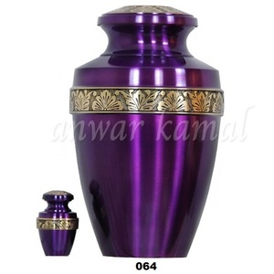 Urnas de cremación de latón de nuevo estilo, urnas de cremación de latón púrpura para cenizas humanas - Product Image 1