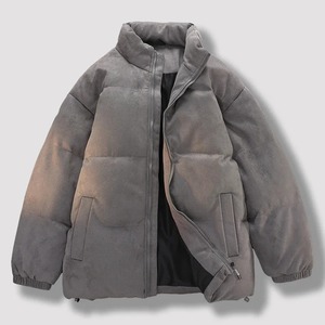 Automne hiver nouveaux hommes de haute qualité en cuir manteau mode col montant fermeture éclair mince élégant moto revers veste décontractée faite - Product Image 2