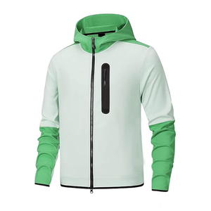 Ensemble de survêtements sportifs pour hommes grandes tailles, 100 % coton, hiver, avec capuche respirante et technique imprimée – Meilleures ventes - Product Image 3