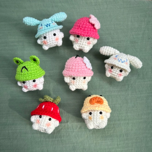 Mini Woven Animal Pattern Classic Style Doll Keychain Handmade <b>Wool</b> <b>Craft</b> Souvenir Gift with Color Changing Feature Made Vietnam - Product Image 4