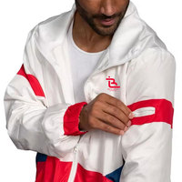 Veste coupe-vent à blocs de couleur personnalisés, légère, résistante à l'eau, veste décontractée d'extérieur pour hommes